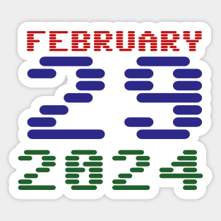 February 29th 2024 Leap Year Sticker